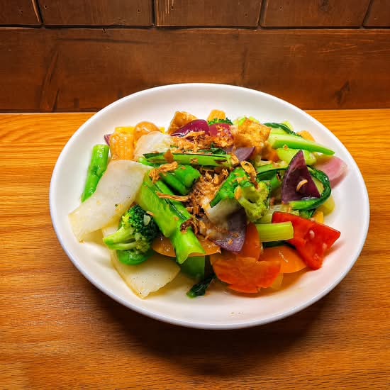 Mixed Vegetable Delight 炒雜菜豆腐
